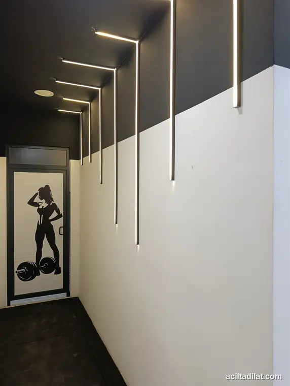 LED Işıklı Koridor — Alanya tavan & aydınlatma